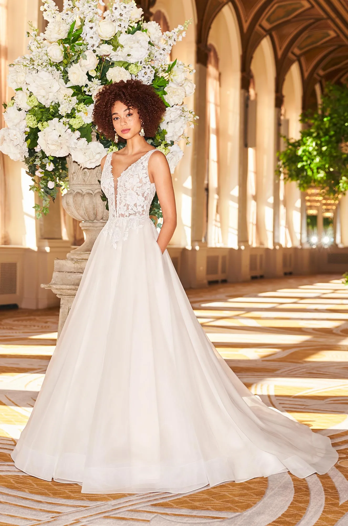 M2536 | Jacquard A-Line Wedding Dress