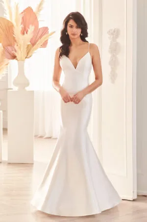 Flared Mikado Wedding Dress - Style #4960 | Paloma Blanca