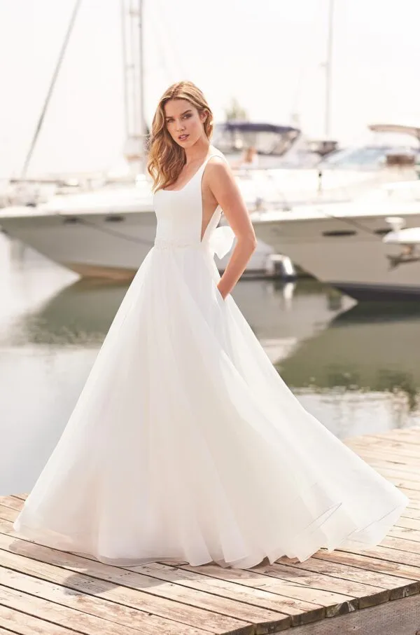 Chic Ball Gown Wedding Dress - Style #2383 | Mikaella Bridal
