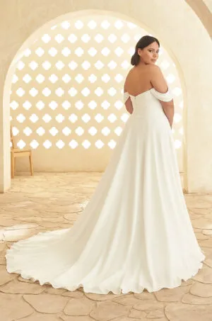 Chic Crepe Wedding Dress - Style #5010 | Paloma Blanca