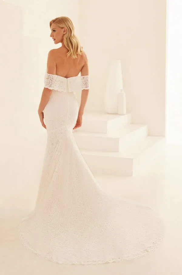 Trendy Lace Wedding Dress - Style #M2425 | Mikaella Bridal