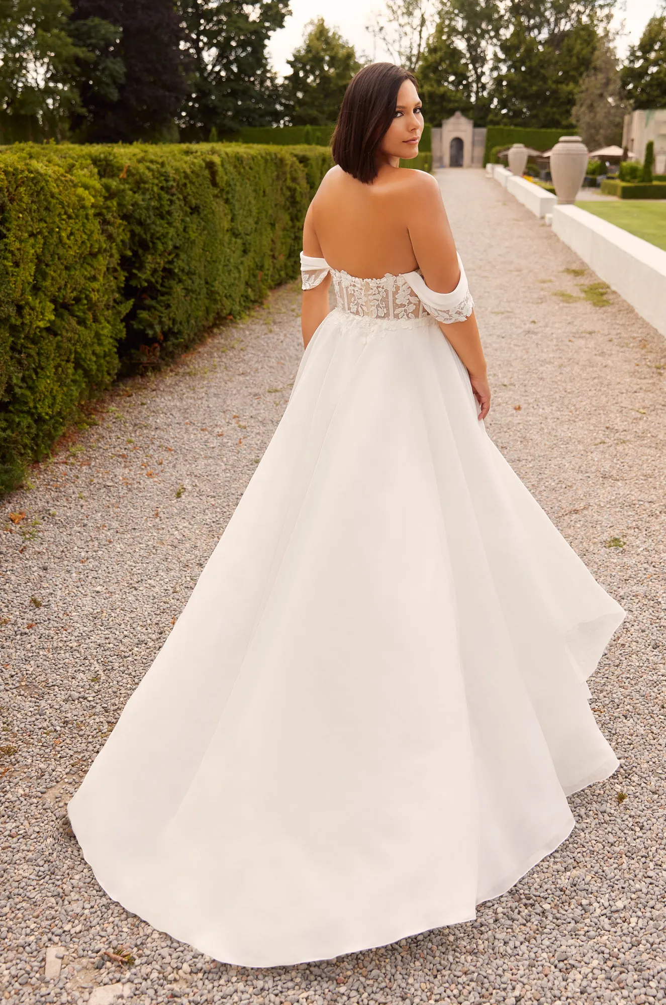 Chic Crepe Wedding Dress - Style 5010 | Paloma Blanca