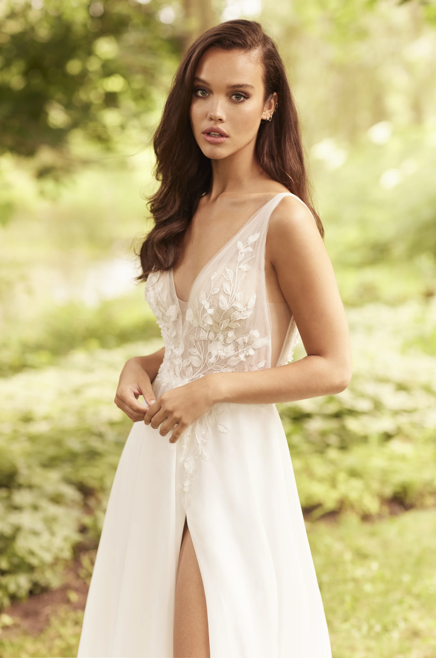 Lace and Soft Organza Wedding Dress - Style #P5084 from Paloma Blanca
