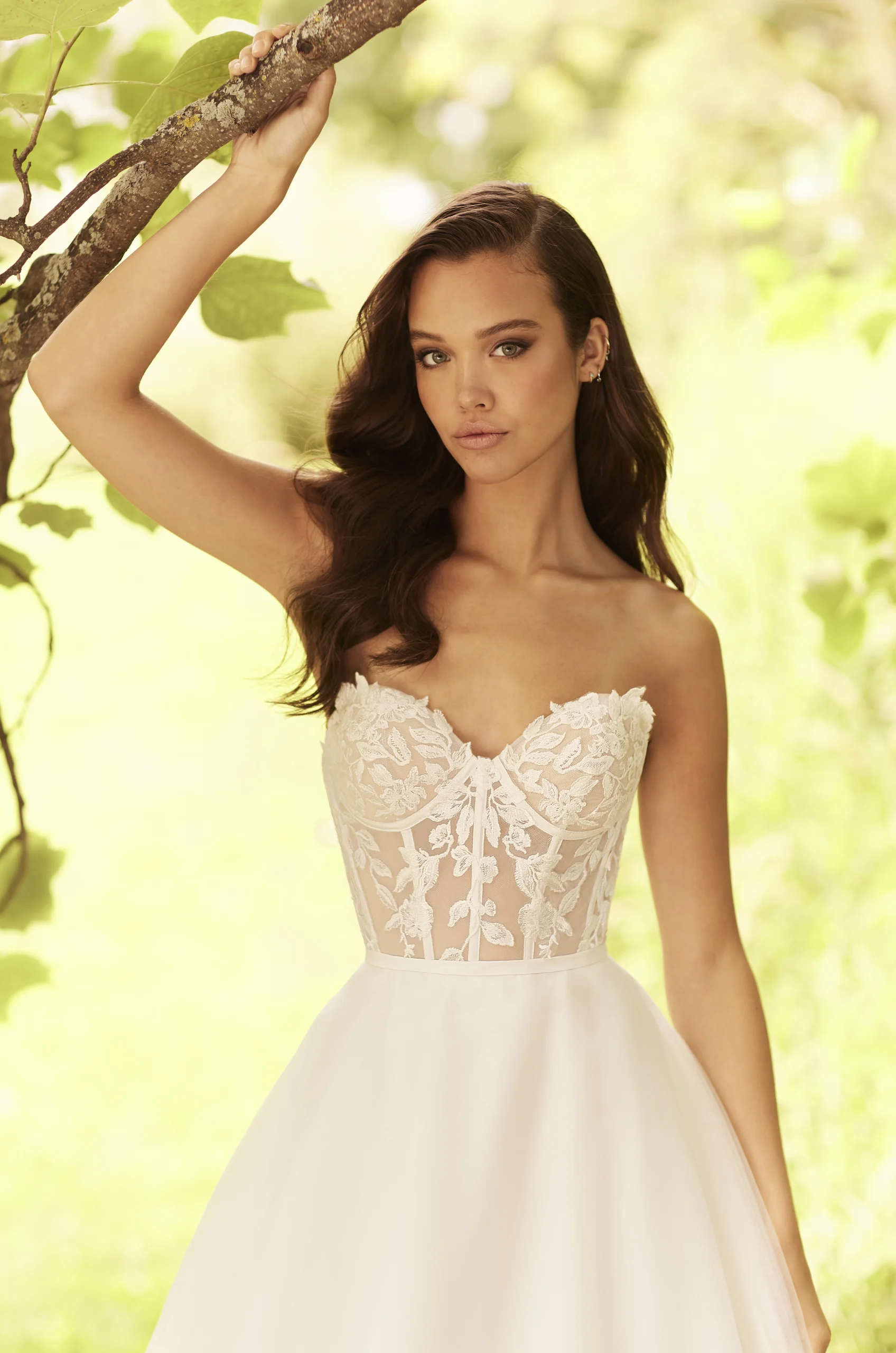 Lace and Tulle Corset Wedding Dress - Style #P5086 from Paloma Blanca