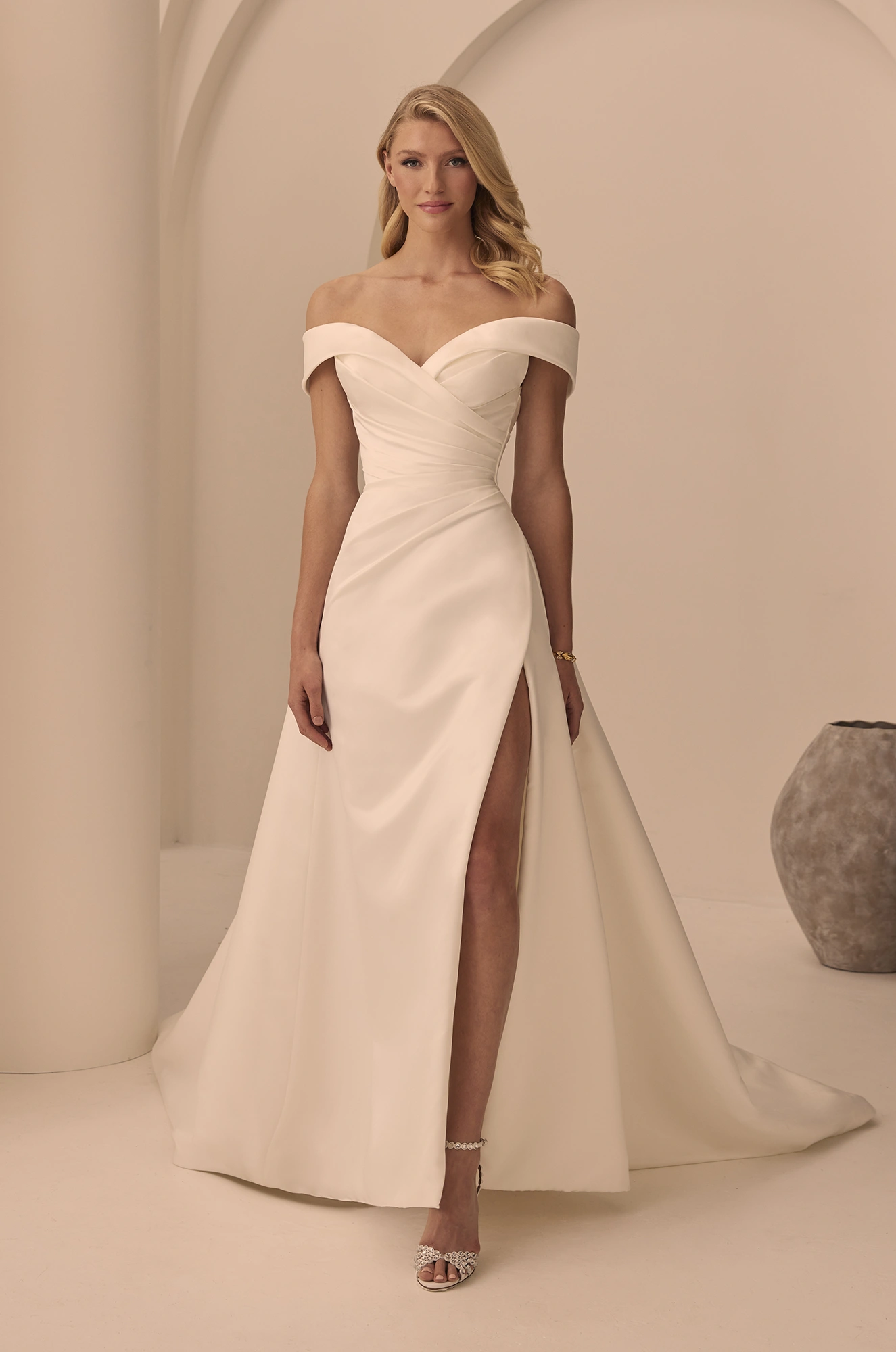 Modern Off the Shoulder Wedding Dress | M2510