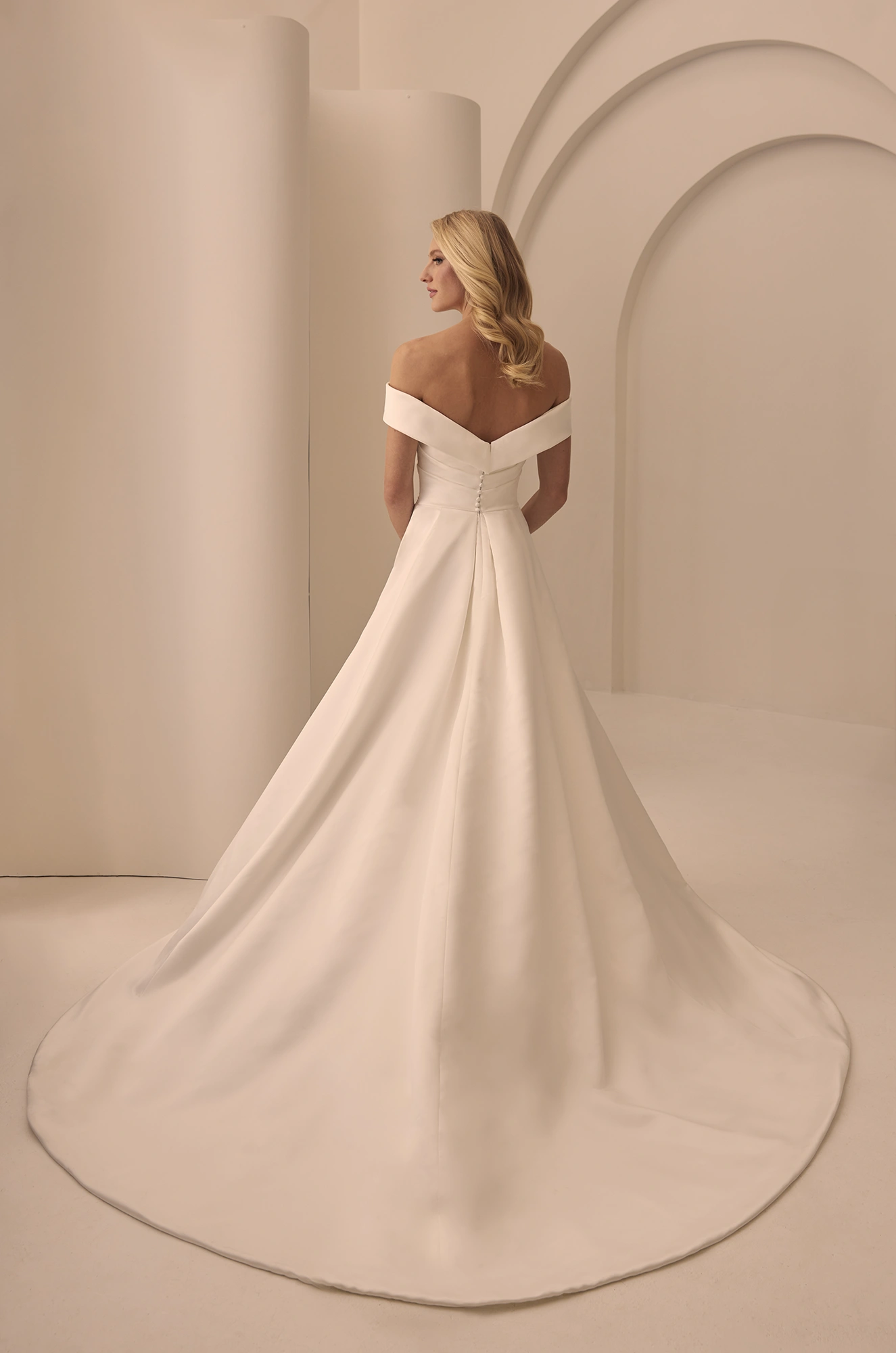 Modern Off the Shoulder Wedding Dress | M2510